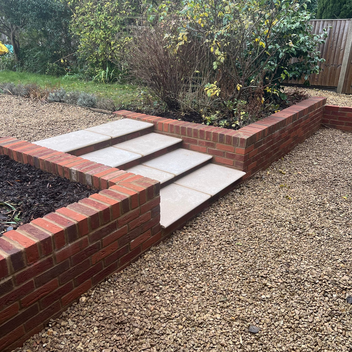 Retaining wall With Oxford Stone Steps