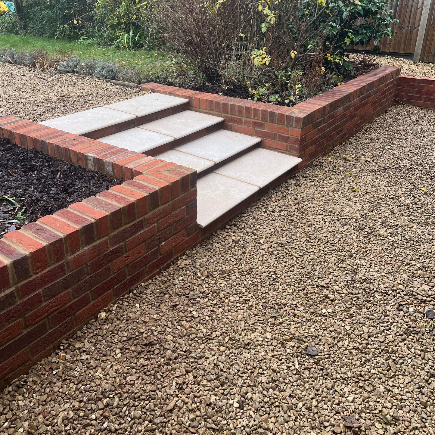 Red Brick retaining wall